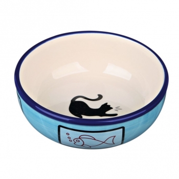 Castron ceramic pentru pisici 24658, 0.35 l, 13 cm