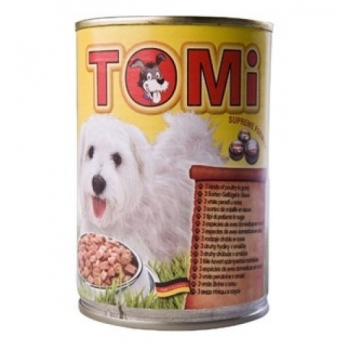 Conserva tomi dog cu 3 feluri de pasare, 400 g