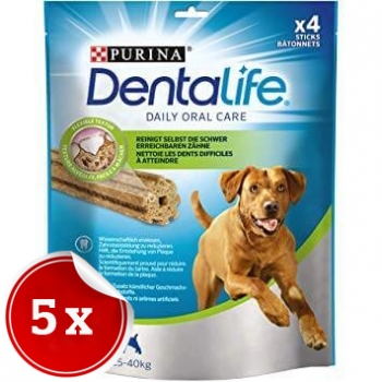 Purina Dentalife Dentalife recompense pentru caini de talie mare, 5x142 g