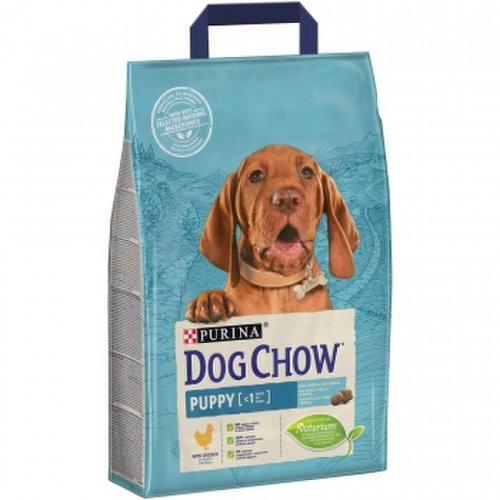 Dog chow puppy talie medie, cu pui, 2.5 kg