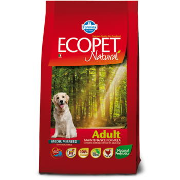 Ecopet natural adult medium breed, 2.5kg 