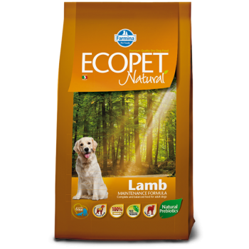 Ecopet natural lamb medium, 12 kg