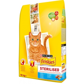 Friskies cat adult sterilised, 10 kg