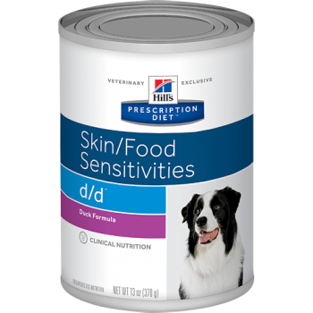 Hill's pd canine d/d cu rata, alergii la mancare, 370 g