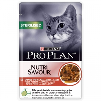 Hrana umeda pisici pro plan sterilised vita, 24x85g