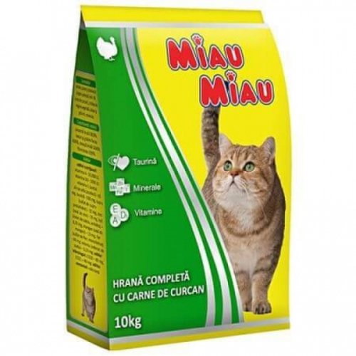 Miau Miau Hrana uscata miau-miau curcan, 10 kg