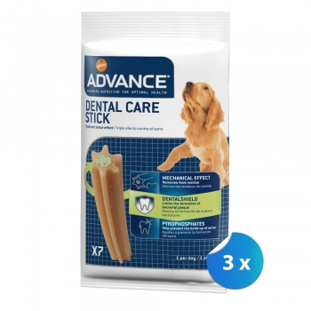 Pachet advance dog dental stick 3 x 180 g