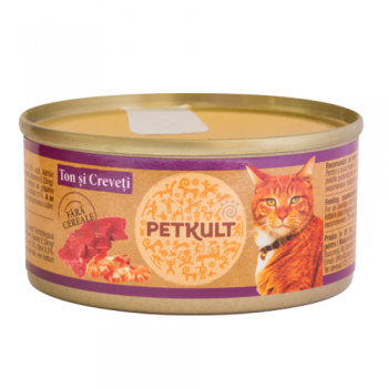 Petkult cat grain free ton si creveti 80 g