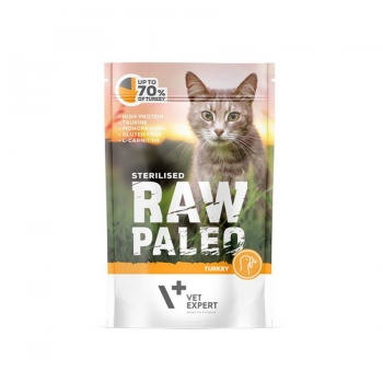 Raw Paleo Cat Raw paleo sterilised cat curcan, 100 g