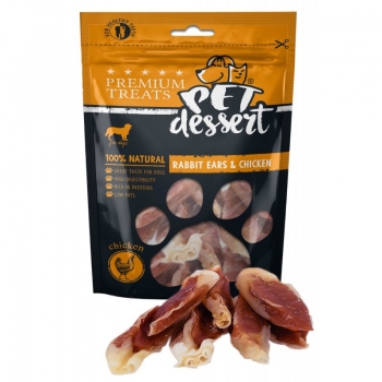 Recompense pet's dessert rabbit ears & chicken, 80 g