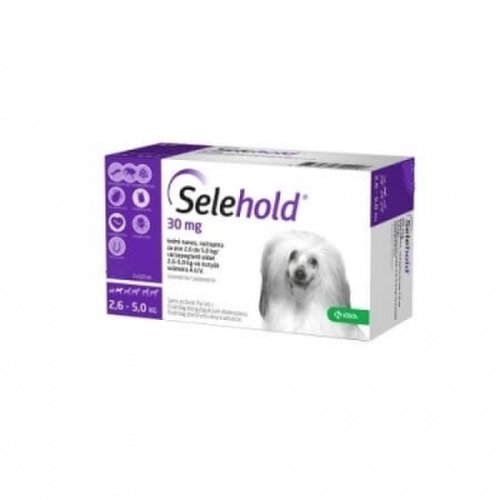 Selehold spot on dog 30 mg, 2.6 kg-5 kg, 3 pipete