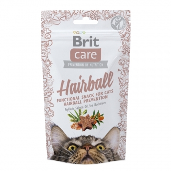 Snack brit care cat hairball, 50 g