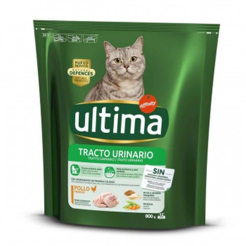 Ultima cat urinary adult, pui, hrană uscată pisici, sănătatea tractului urinar, 800g