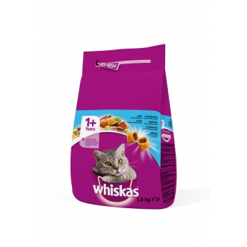 Whiskas adult cu ton si ficat, 1.4 kg