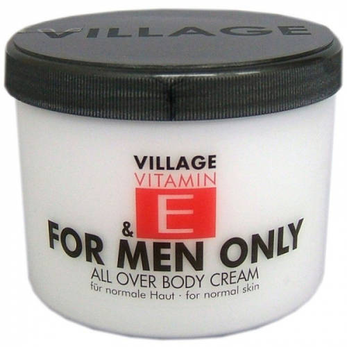 Crema de corp pentru barbati village cosmetics cu vitamina e for men only 500 ml