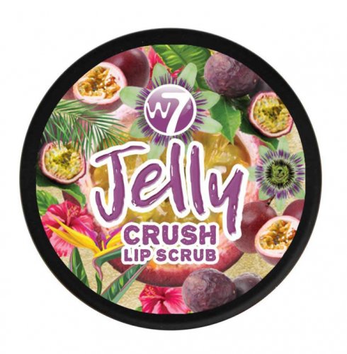 Exfoliant pentru buze w7 jelly crush lip scrub pot, passion fruit punch, 6 g