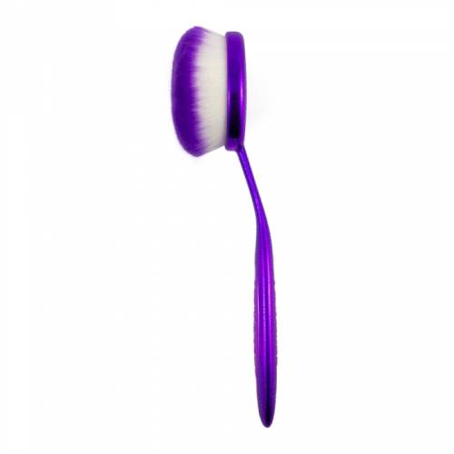 Pensula ovala i heart makeup oval face brush purple