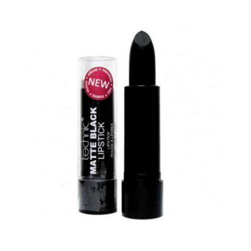 Ruj mat negru technic matte black lipstick