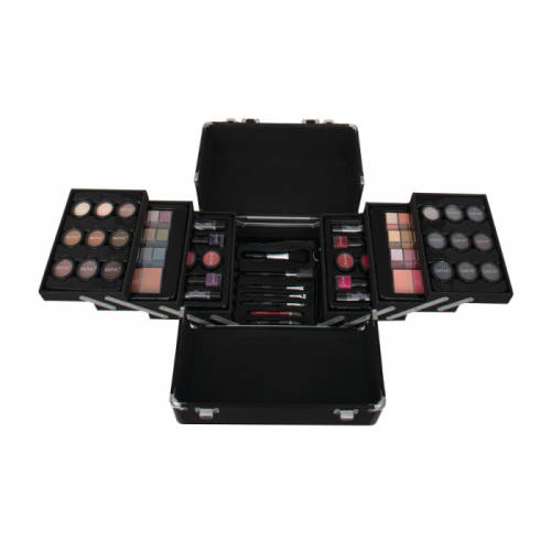 Set cadou complet pentru machiaj profesional cu geanta de makeup technic professional beauty case 998216