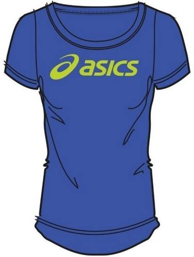 Asics logo tee blue