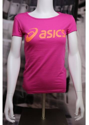 Asics logo tee pink