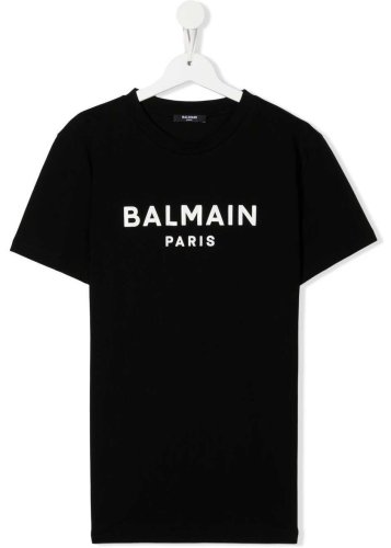 Balmain girls cotton t-shirt black