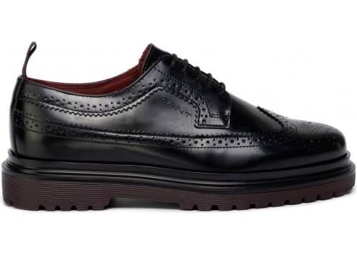 Gant leather lace-up shoes black