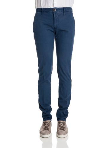 Incotex cotton trousers blue