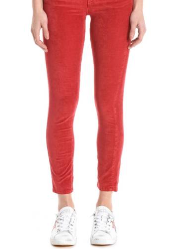 Pinko cotton pants red