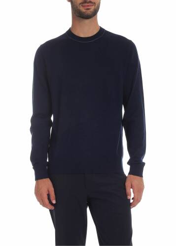 Ps By Paul Smith crew-neck pullover in dark blue color blue