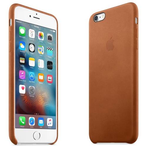 Apple iphone 6s plus leather case - saddle brown