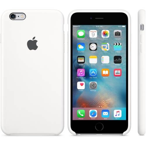 Apple iphone 6s plus silicone case - white