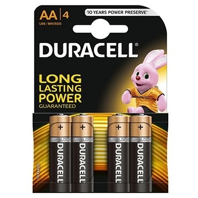 Duracell Baterie basic aa lr06 4buc