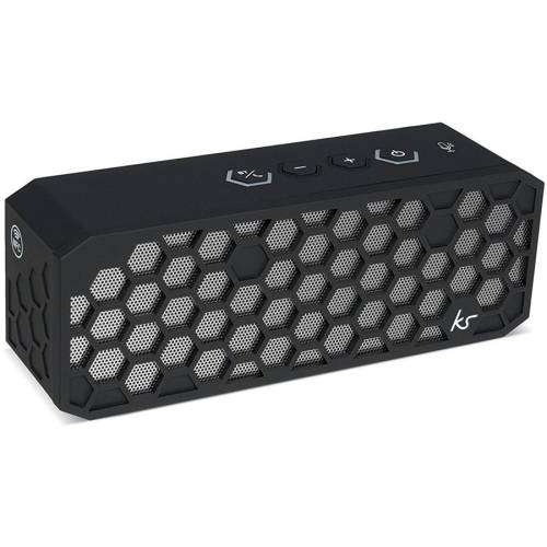 Kitsound Boxa portabila boxa portabila stereo cu bluetooth nfc, negru