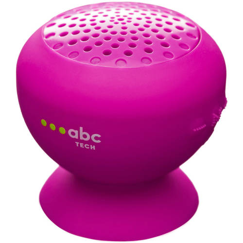 Abc tech Boxa portabila boxa portabila waterproof cu microfon roz