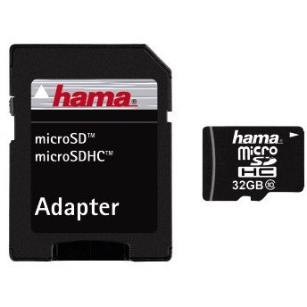 Hama Card memorie 108089 micro sdhc 32gb, class 10 + adaptor sd