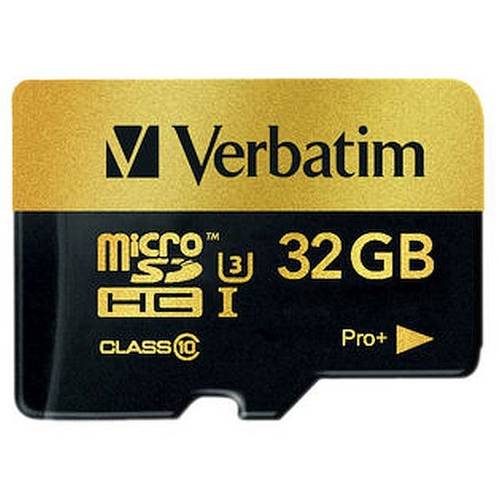 Verbatim Card memorie pro+ micro sdhc, 32gb, clasa 10