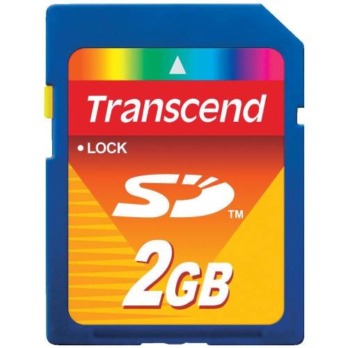 Transcend Card memorie sd, 2 gb