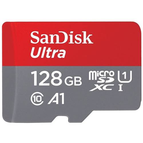 Sandisk Card memorie ultra android microsdxc 128 gb 100mb/s a1 cl.10 uhs-i + adapter