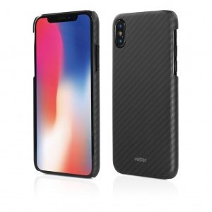 Vetter Iphone x | smart case carbon design | rubber feel | black