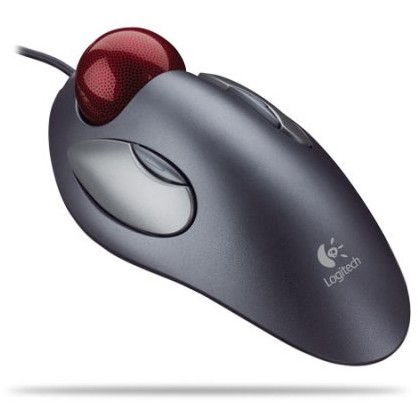 Logitech - Mouse 910-000808 trackball marble mouse