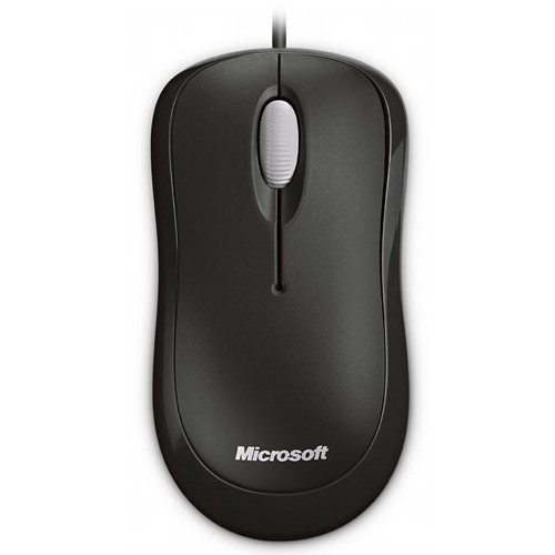 Microsoft Mouse basic, wired, optic, ps2/usb, negru