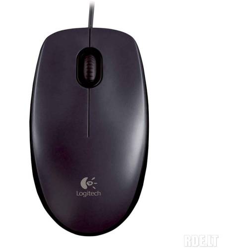 Logitech - Mouse m90 optical, usb, black