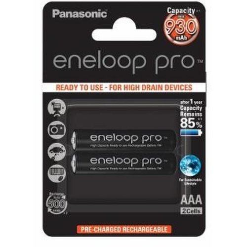 Panasonic eneloop pro r03/aaa 930mah, 2 pcs, blister