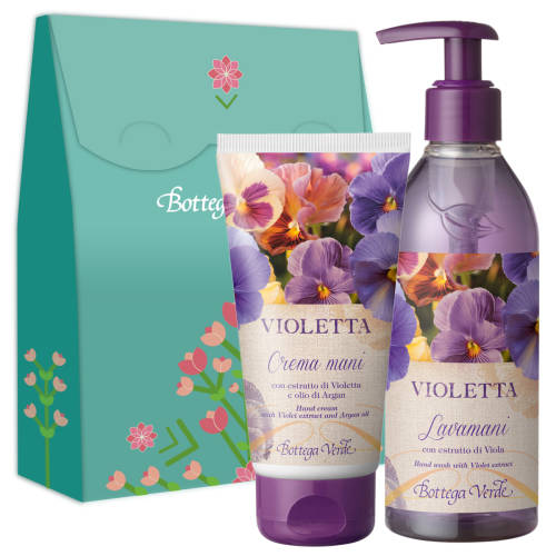 Set cadou - crema de maini si sapun lichid cu parfum de violete