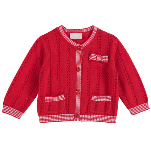 Cardigan copii chicco, tricotat, rosu, 96795