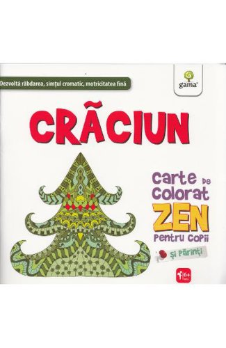 Gama Craciun carte de colorat zen pentru copii si parinti