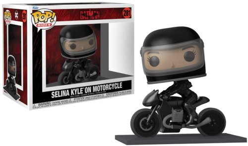 Figurina funko pop rides - batman - selina kyle on motorcycle
