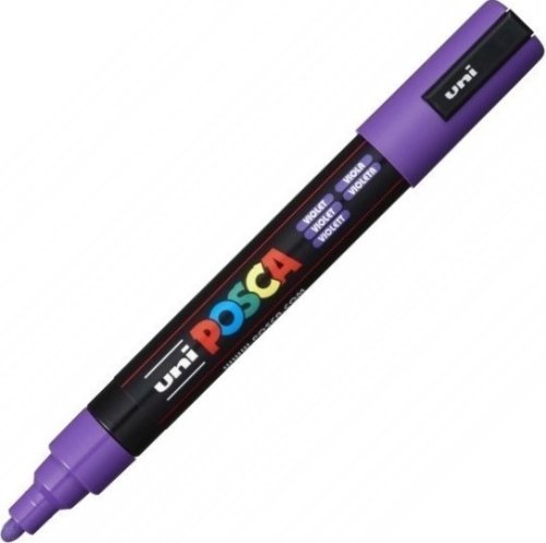 Marker posca pc-5m varf mediu 1 8-2 5 mm violet