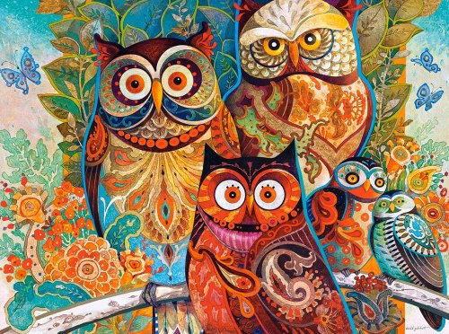 Puzzle 2000 piese owls